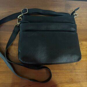 Montana Hudson BUFFALO LEATHER - JULIA Crossbody Bag - Deceptively ROOMY
